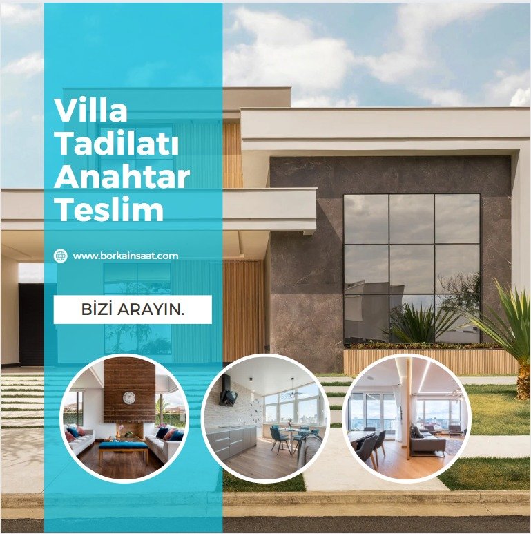 Villa tadilat onarım görselleri